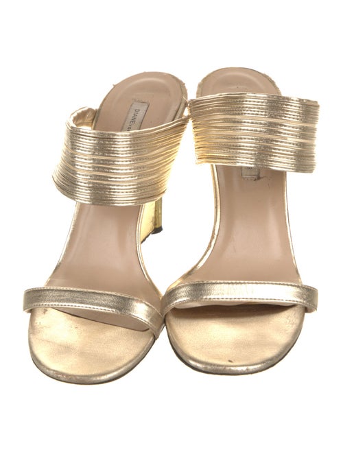 Diane von Furstenberg Leather Slides