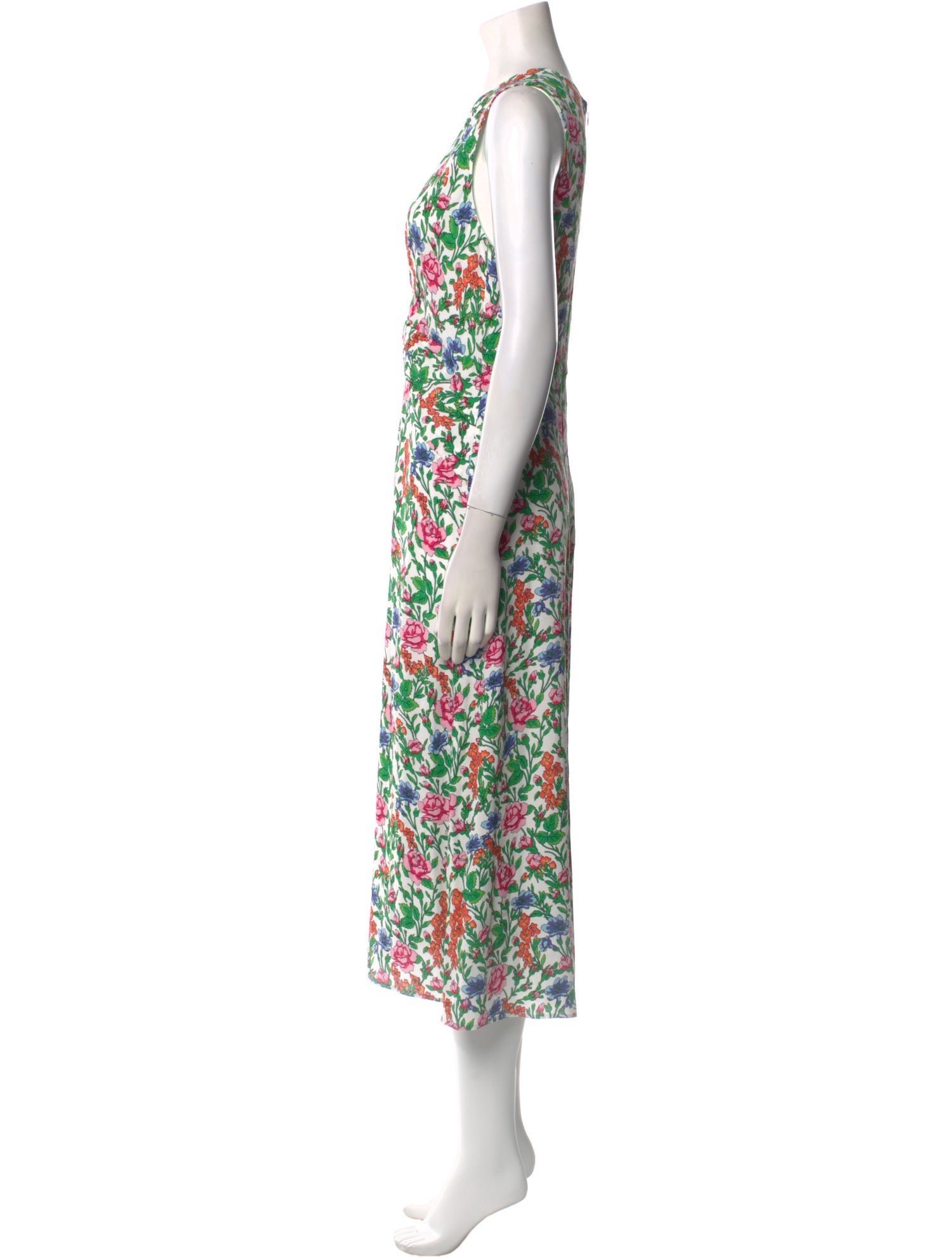 Diane von Furstenberg Floral Print Long Dress