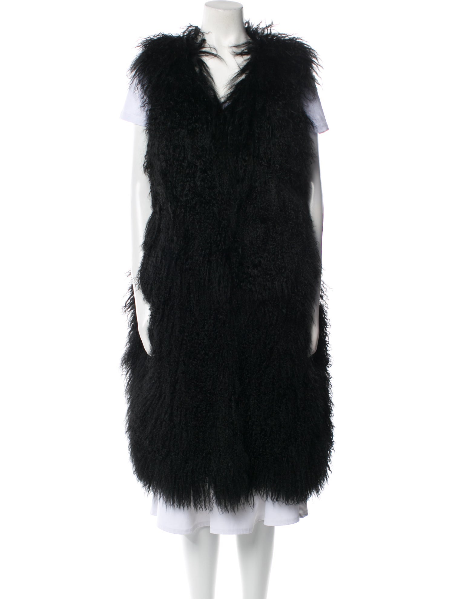 Diane von Furstenberg Mongolian Lamb Fur Coat