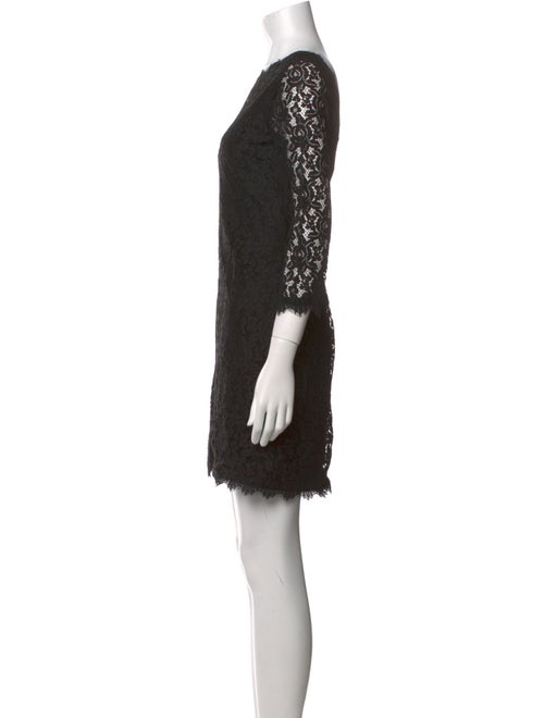 Diane von Furstenberg Lace Pattern Mini Dress