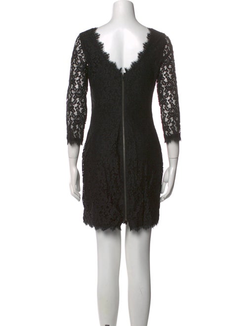 Diane von Furstenberg Lace Pattern Mini Dress