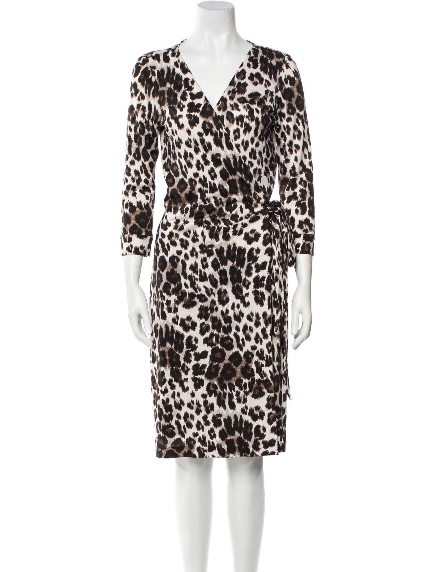 Diane von Furstenberg Silk Animal Print Robe