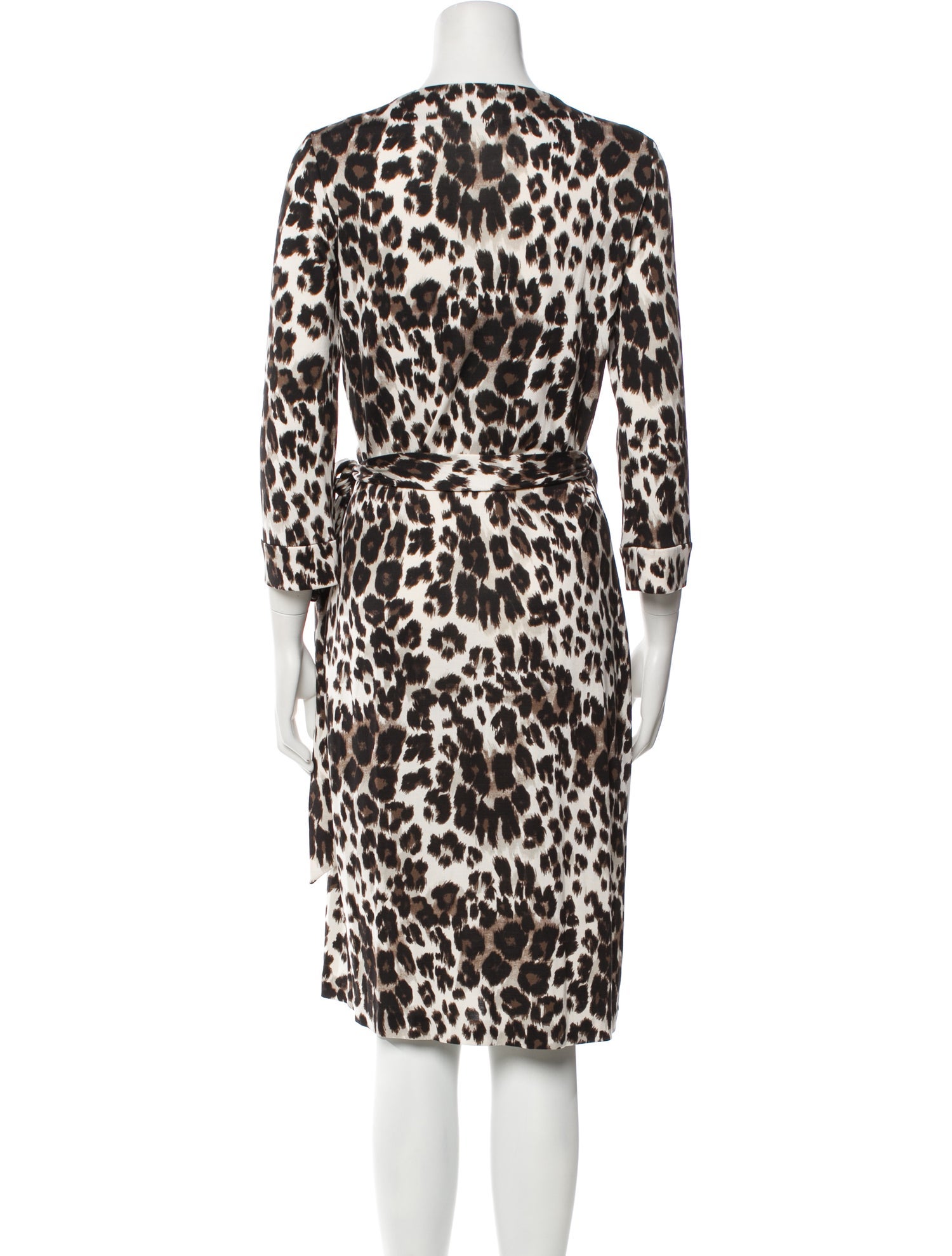 Diane von Furstenberg Silk Animal Print Robe
