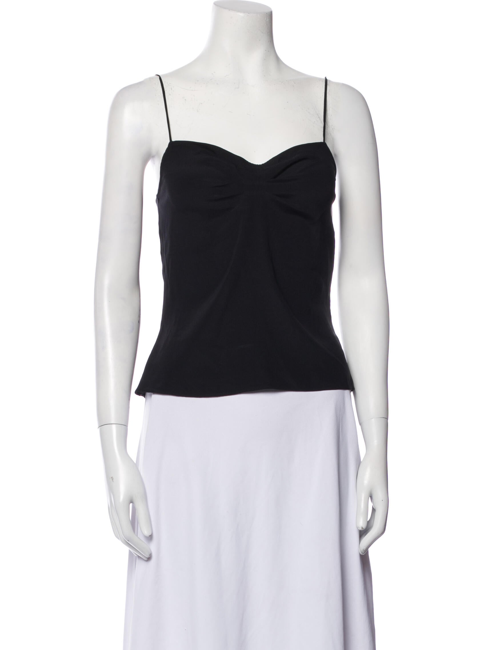 Diane von Furstenberg Silk Square Neckline Top