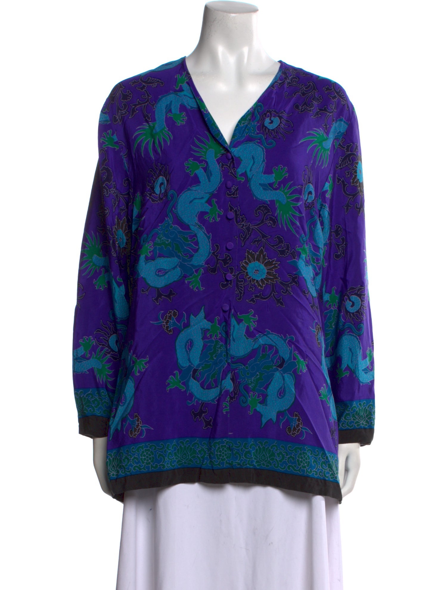Diane von Furstenberg Silk Printed Tunic
