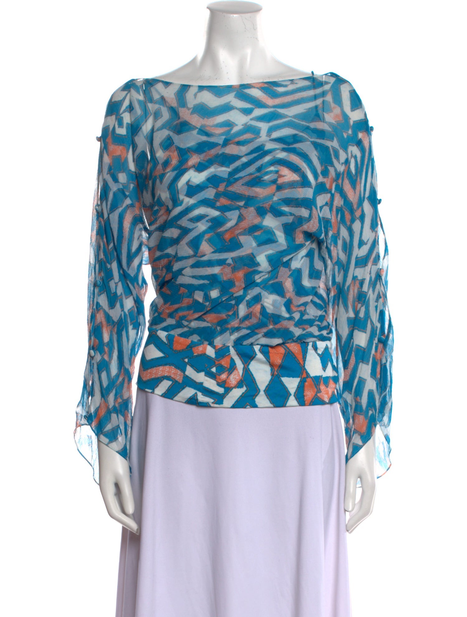Diane von Furstenberg Silk Printed Top