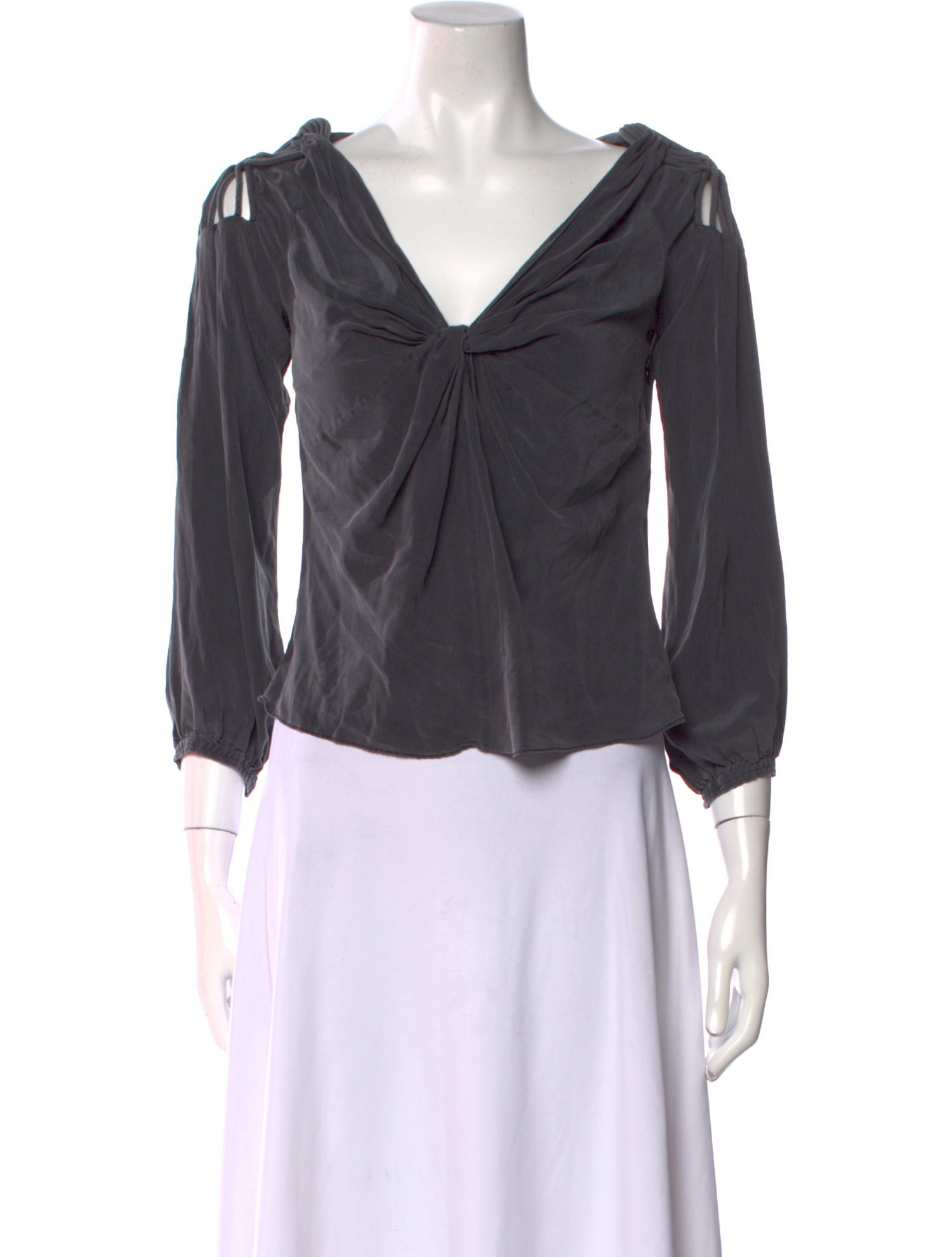 Diane von Furstenberg Silk V-Neck Top
