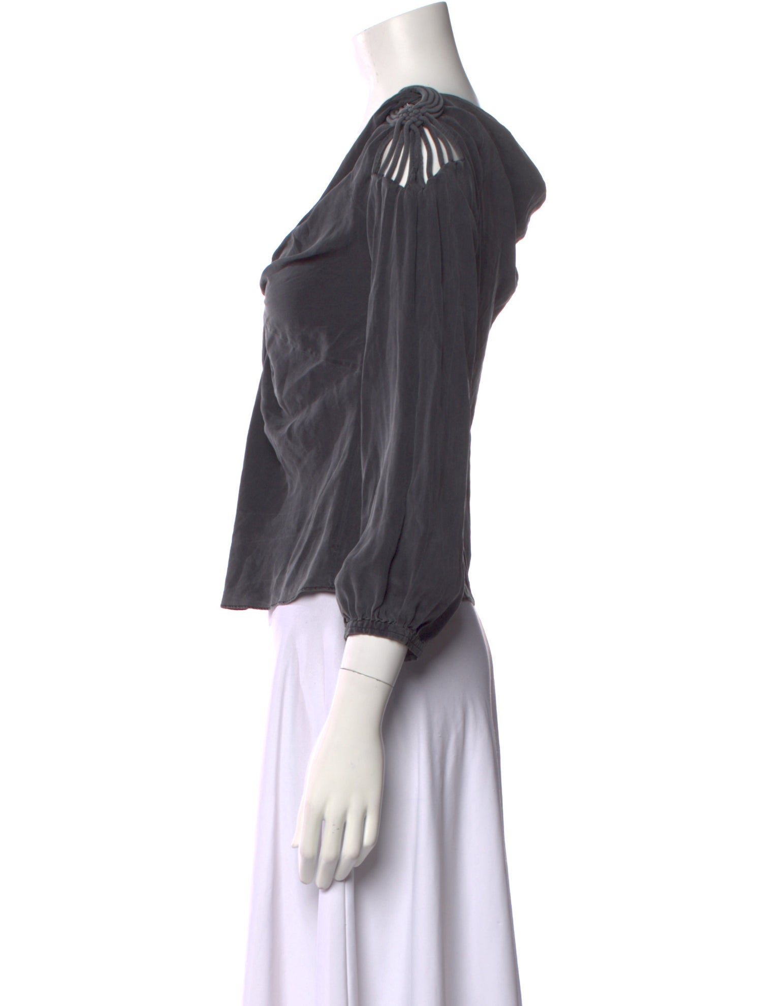 Diane von Furstenberg Silk V-Neck Top