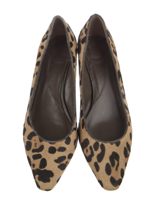 Diane von Furstenberg Ponyhair Animal Print Ballet Flats