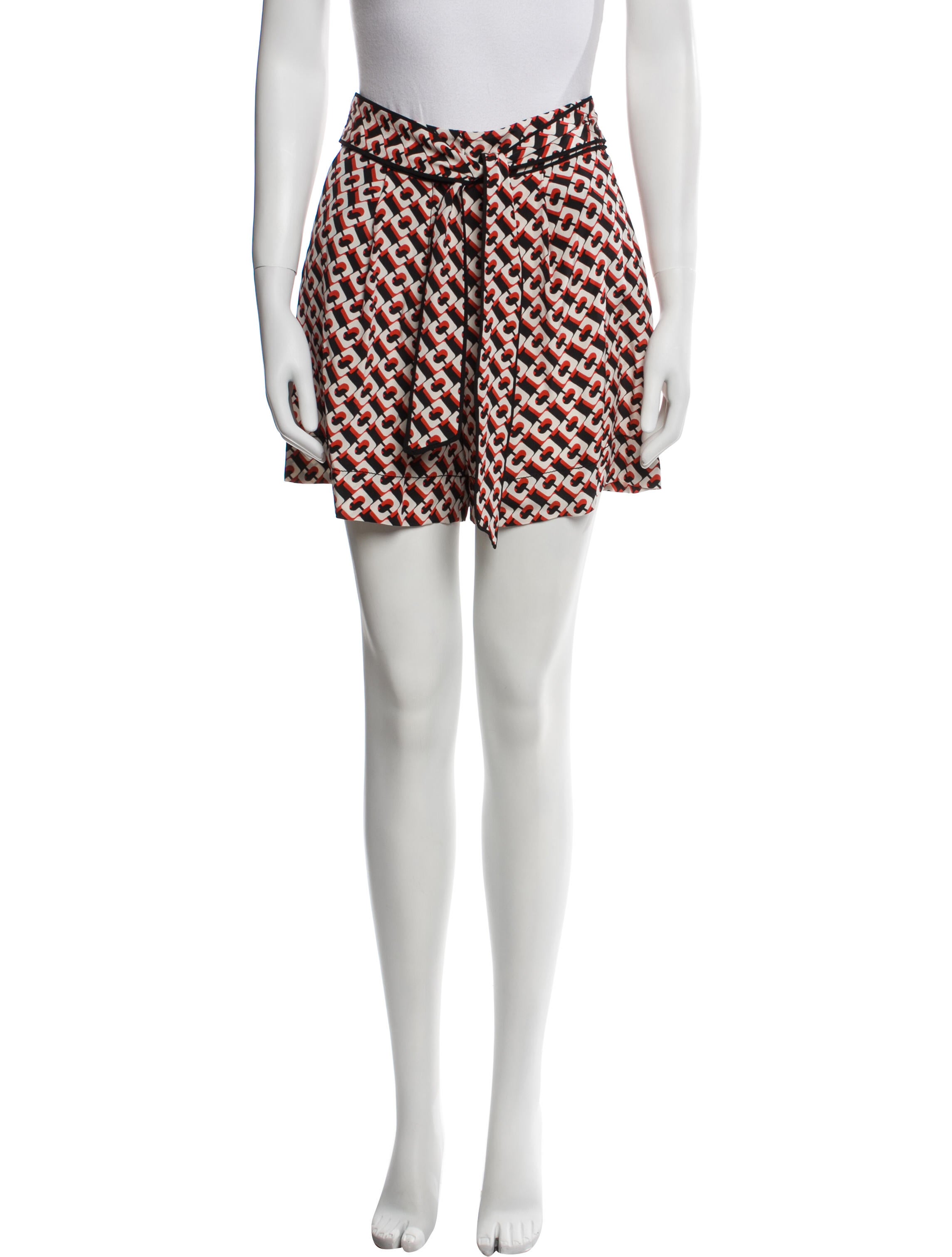 Diane von Furstenberg Printed Mini Shorts