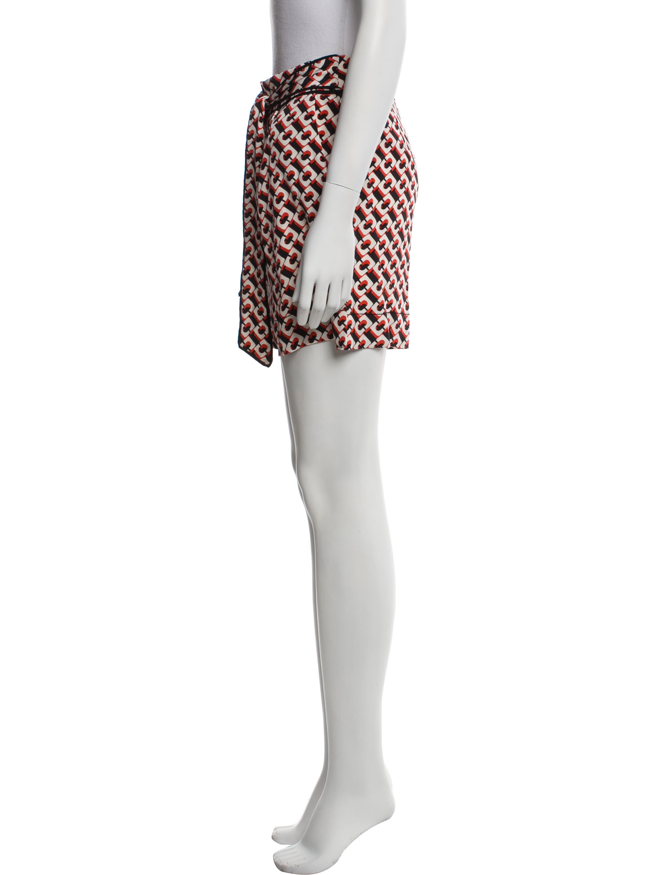 Diane von Furstenberg Printed Mini Shorts