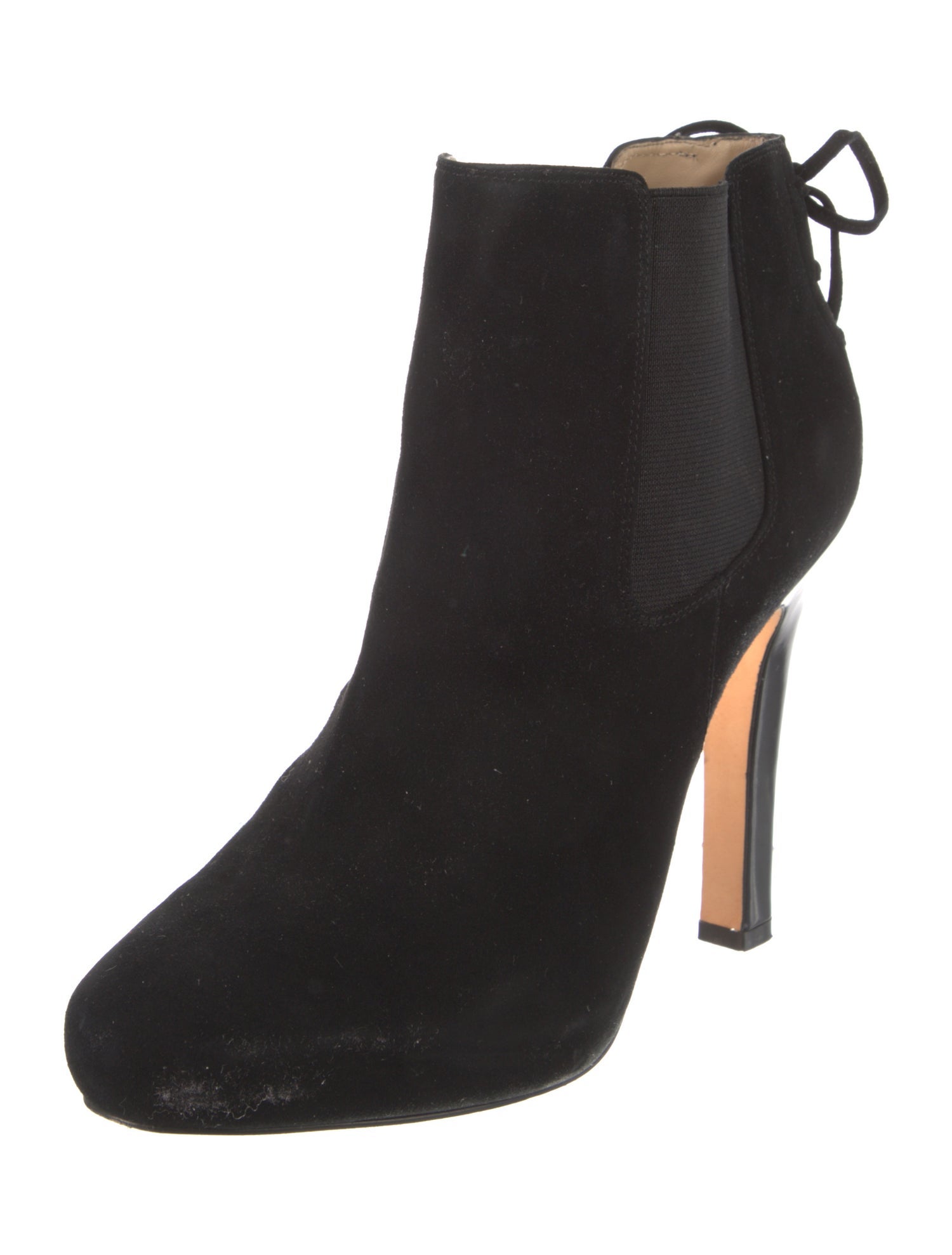 Diane von Furstenberg Suede Braided Accents Chelsea Boots