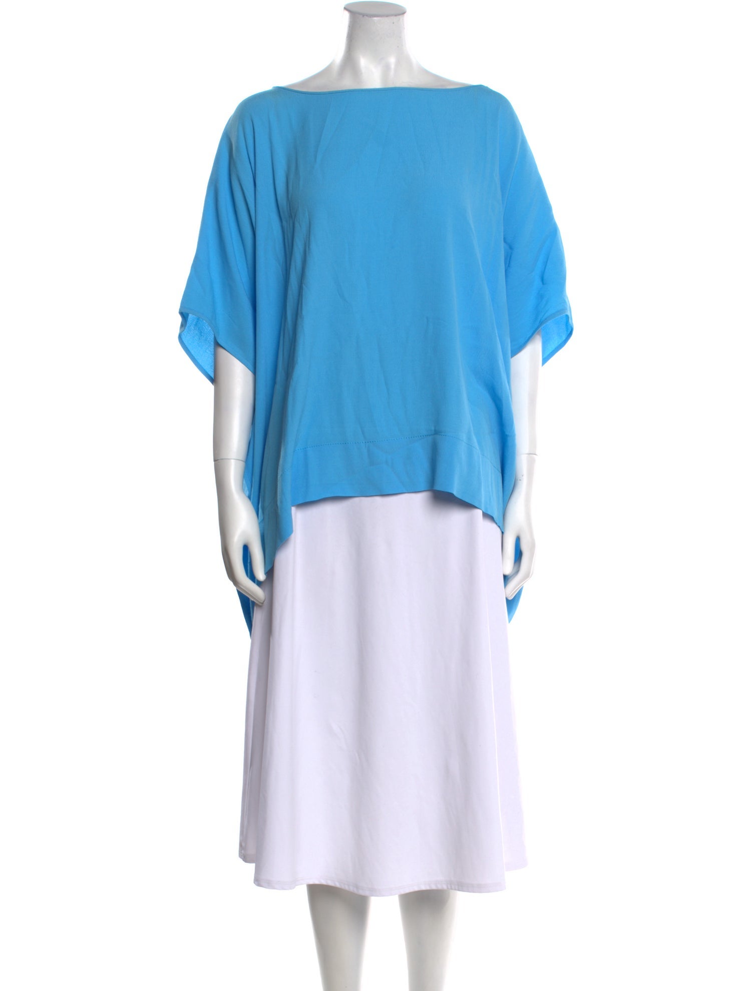 Diane von Furstenberg Bateau Neckline Short Sleeve Tunic