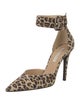 Diane von Furstenberg Suede Animal Print D'Orsay Pumps