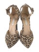 Diane von Furstenberg Suede Animal Print D'Orsay Pumps