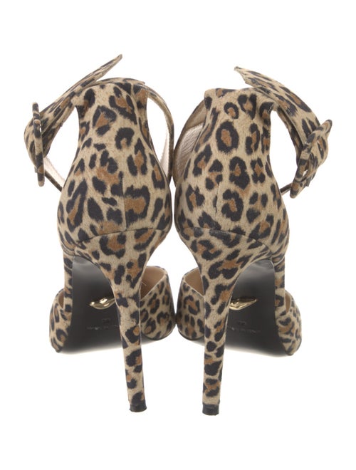 Diane von Furstenberg Suede Animal Print D'Orsay Pumps
