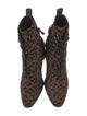 Diane von Furstenberg Ponyhair Animal Print Lace-Up Boots