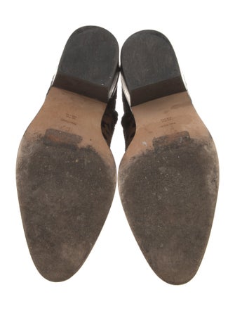 Diane von Furstenberg Ponyhair Animal Print Lace-Up Boots