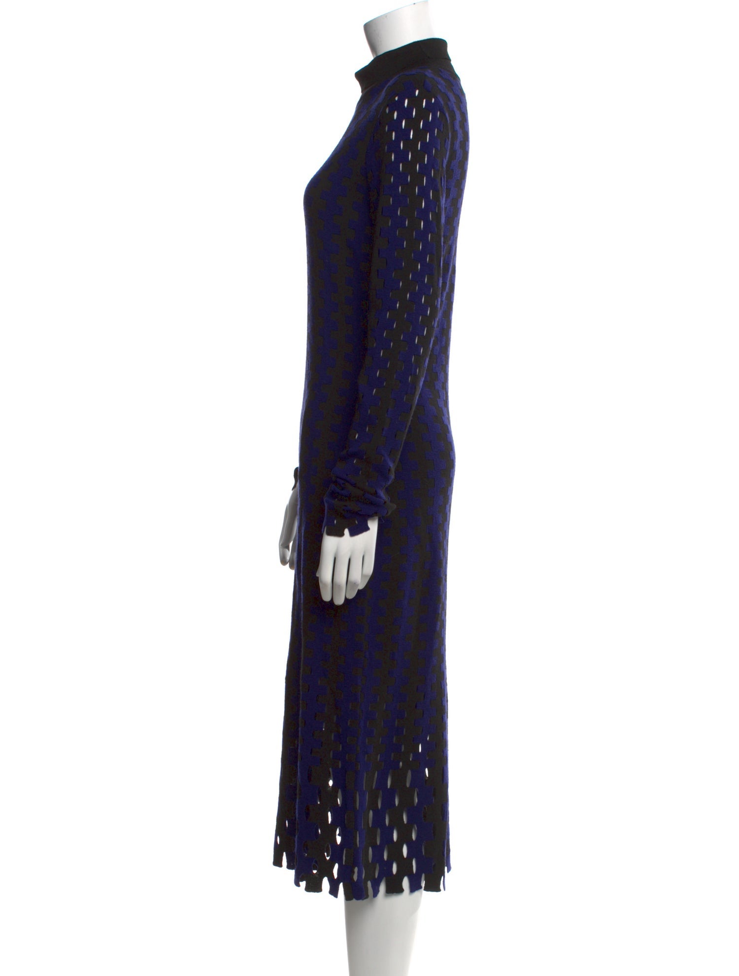 Diane von Furstenberg Merino Wool Midi Length Dress