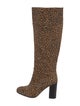 Diane von Furstenberg Ponyhair Animal Print Riding Boots