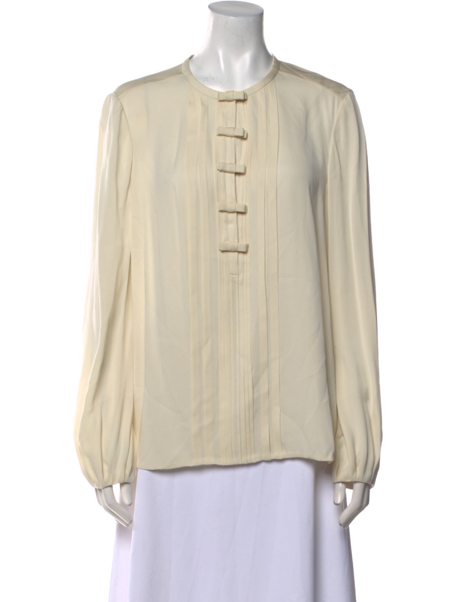 Diane von Furstenberg Silk Crew Neck Blouse