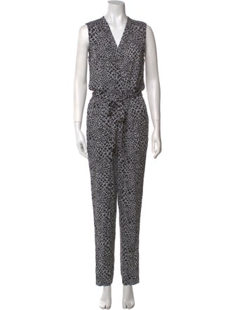 Diane von Furstenberg Silk Printed Jumpsuit
