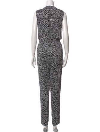 Diane von Furstenberg Silk Printed Jumpsuit