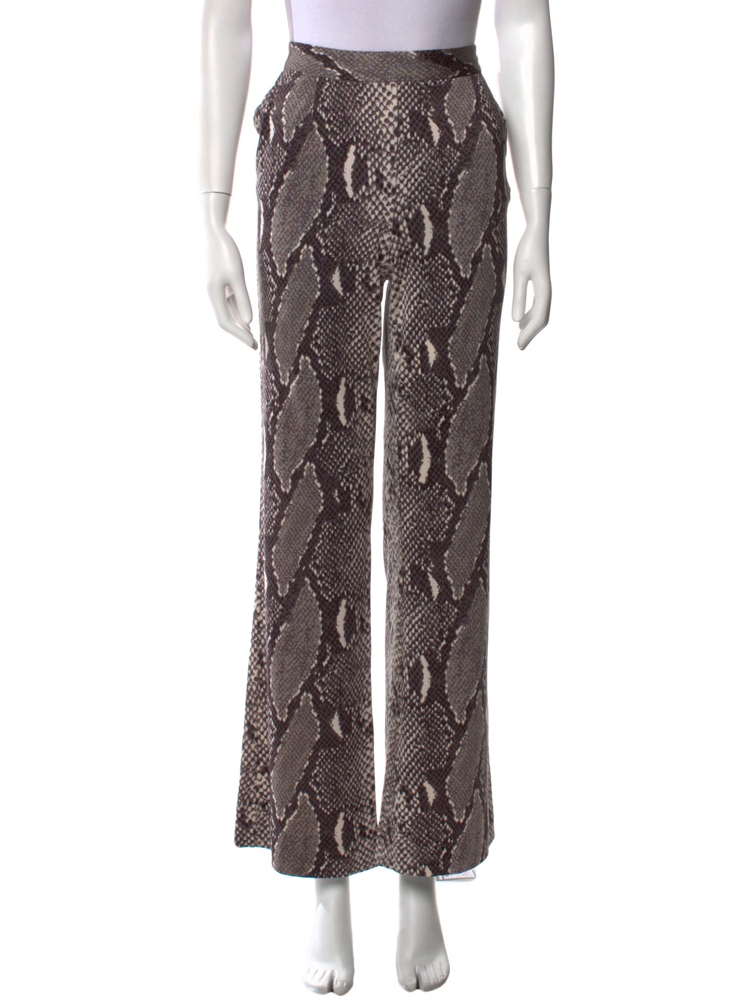 Diane von Furstenberg Animal Print Wide Leg Pants