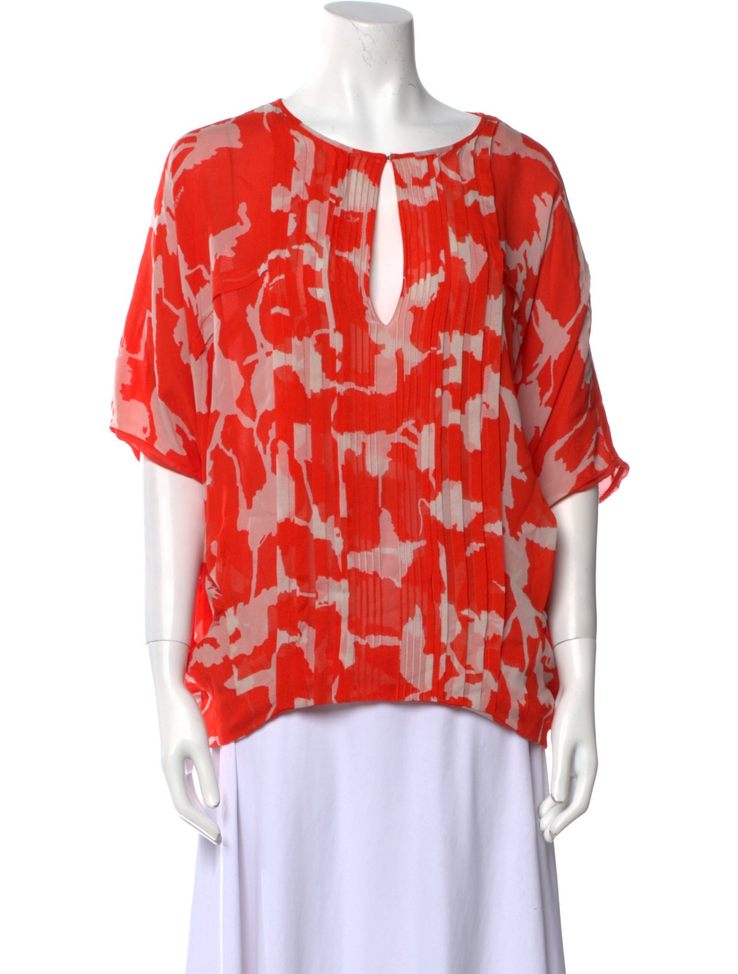 Diane von Furstenberg Silk Printed Blouse