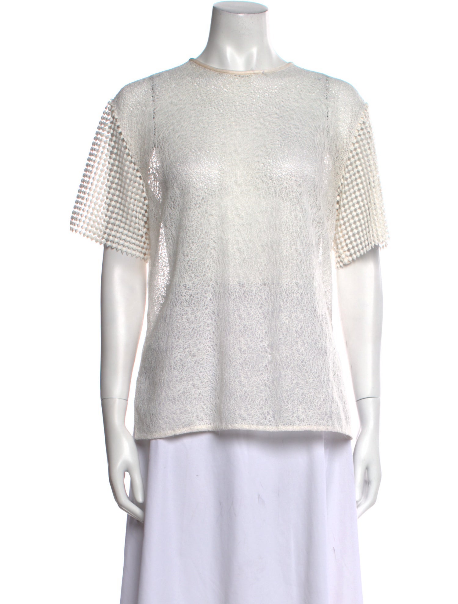 Diane von Furstenberg Crew Neck Short Sleeve Top