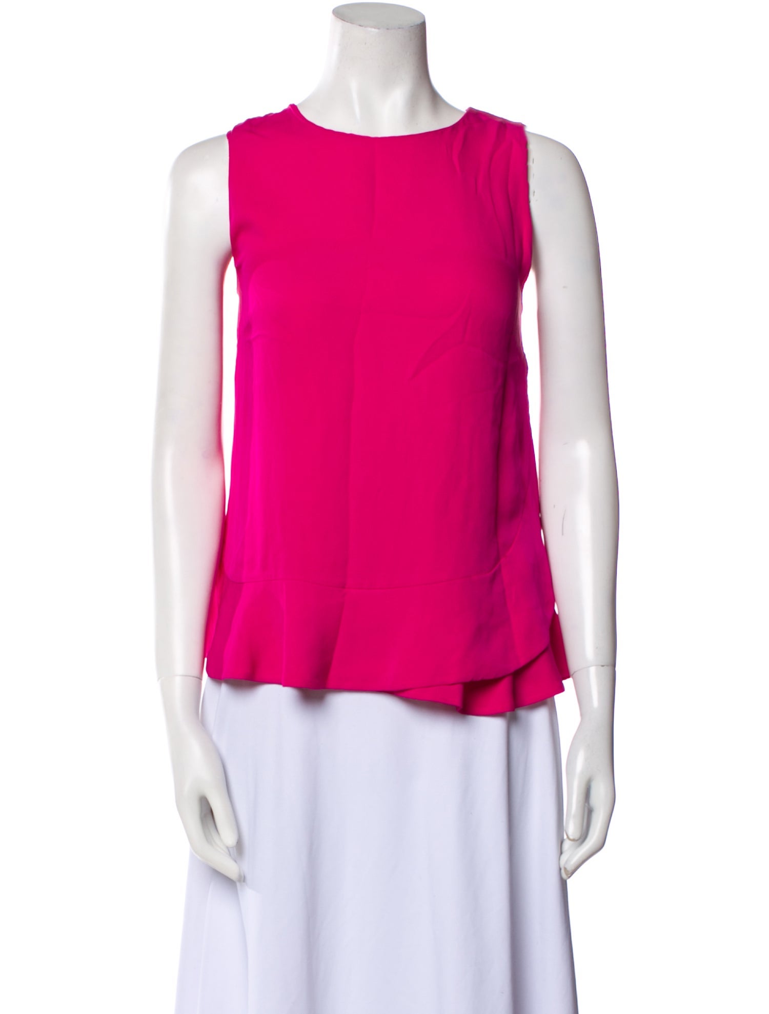 Diane von Furstenberg Silk Crew Neck Blouse