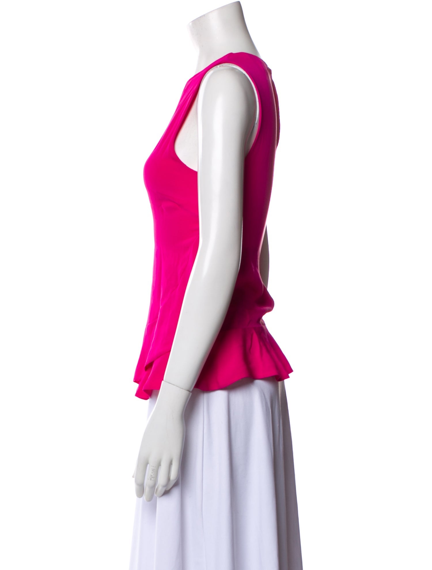 Diane von Furstenberg Silk Crew Neck Blouse