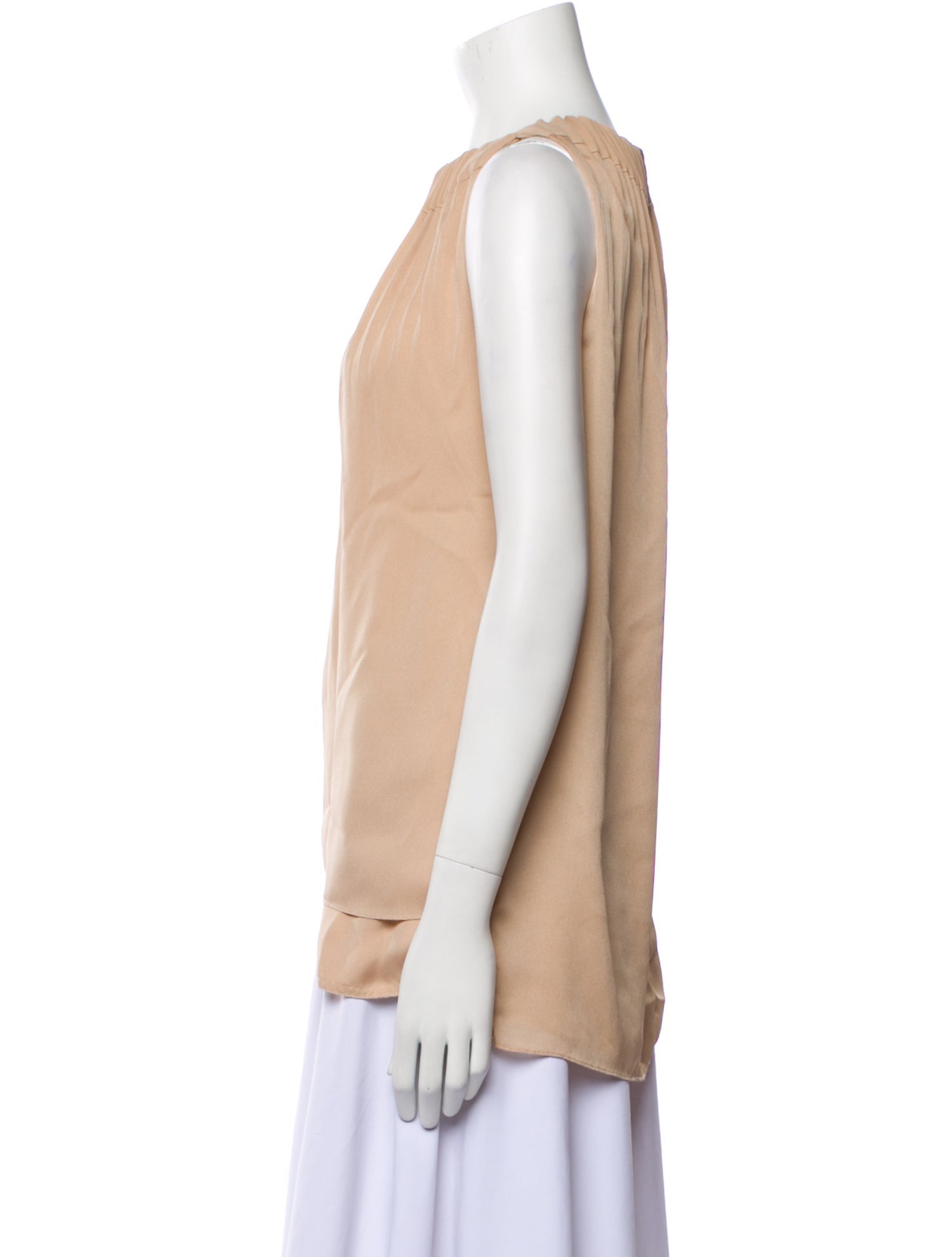 Diane von Furstenberg Scoop Neck Sleeveless Blouse