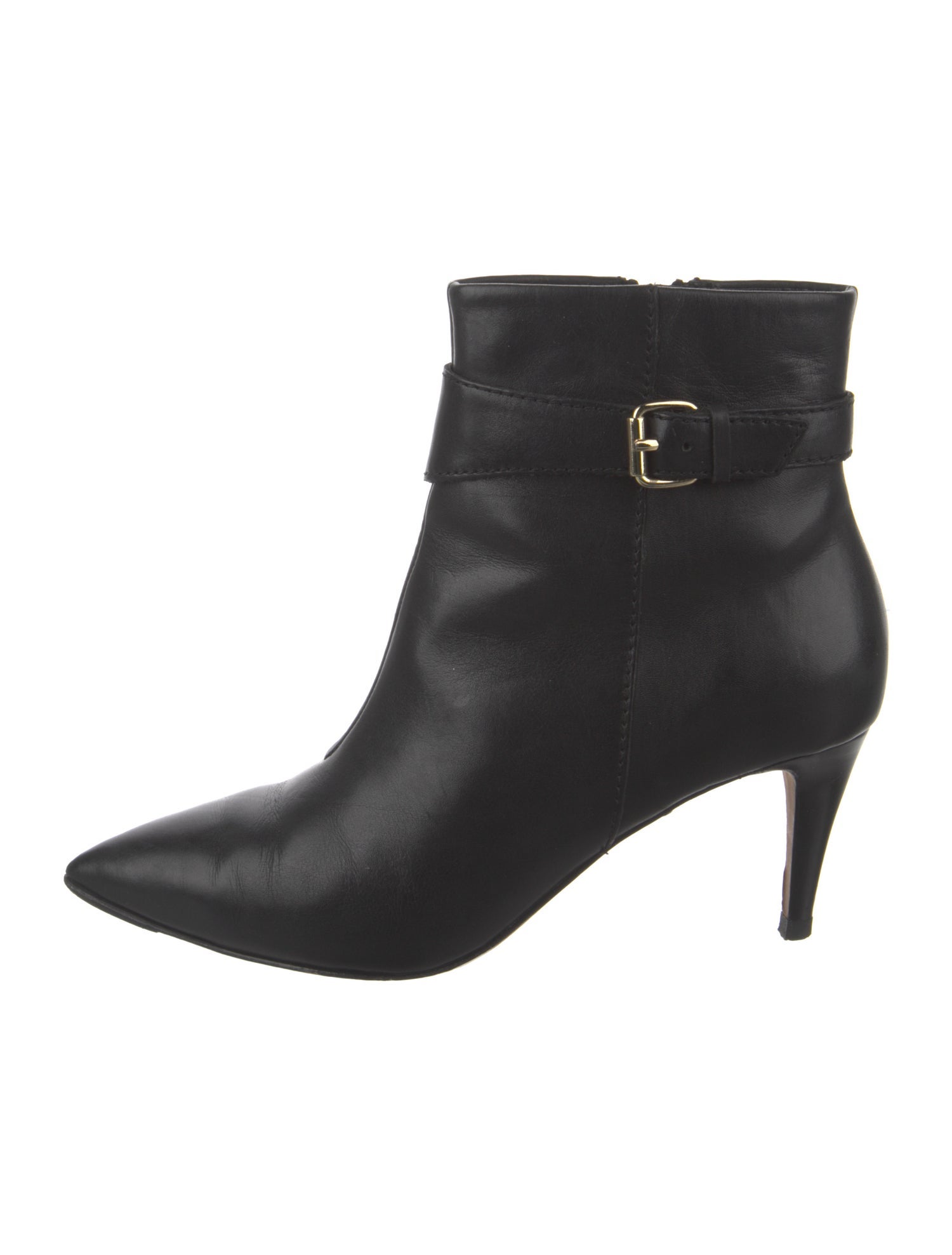 Diane von Furstenberg Leather Chain-Link Accents Boots