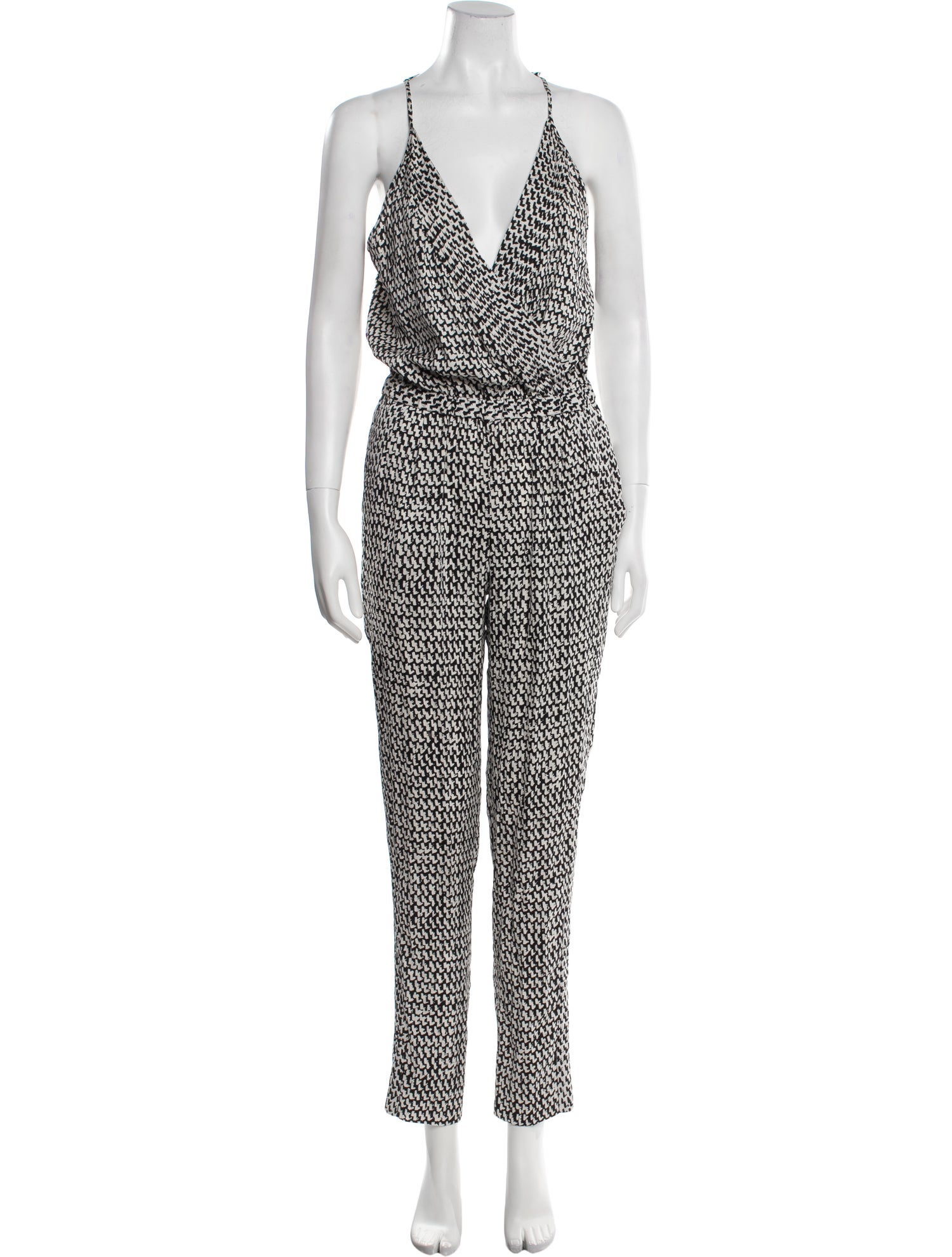 Diane von Furstenberg Silk Printed Jumpsuit
