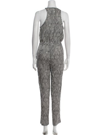 Diane von Furstenberg Silk Printed Jumpsuit