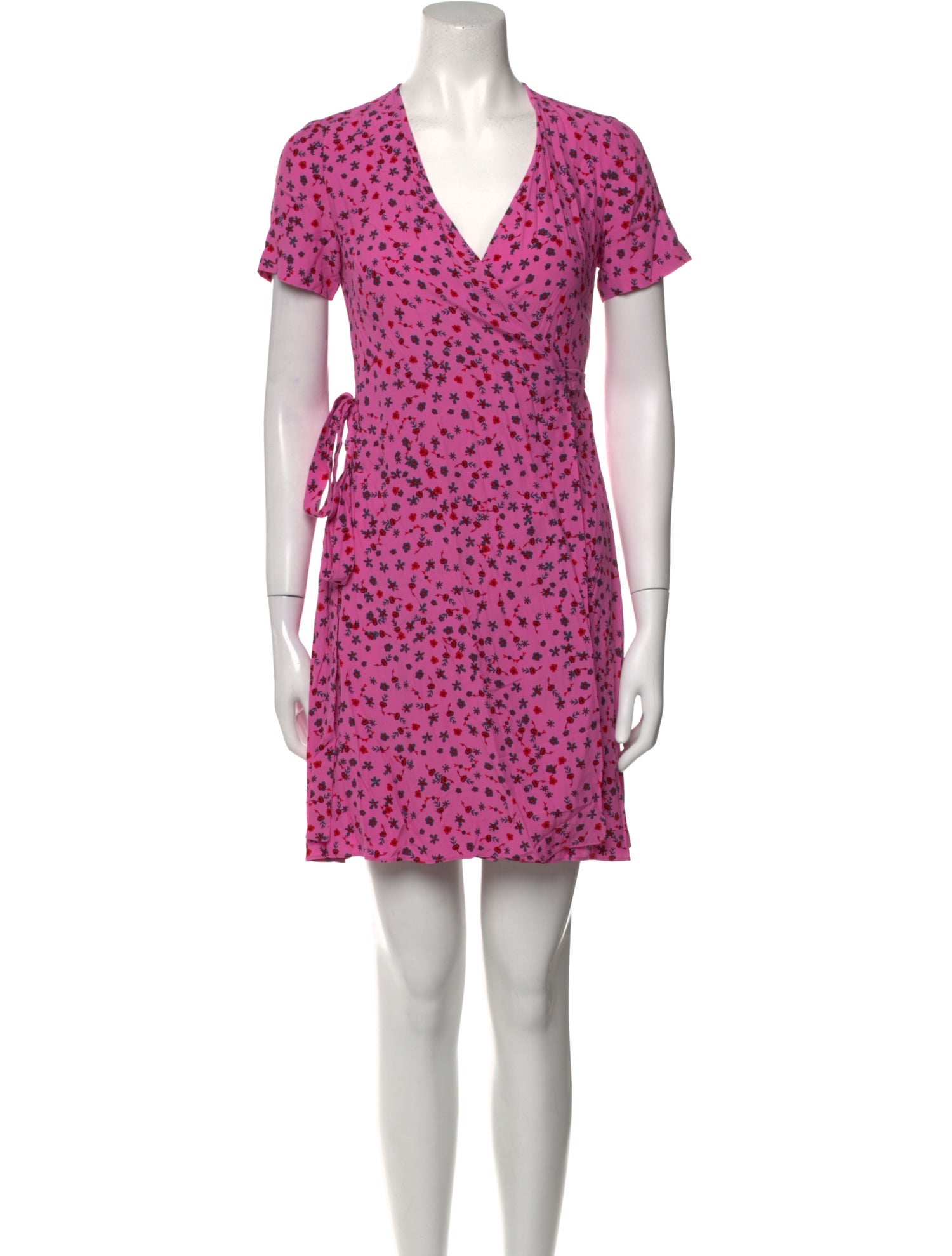 Diane von Furstenberg Floral Print Mini Dress
