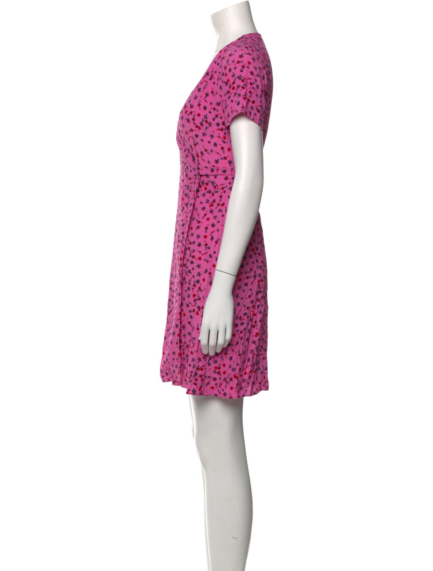 Diane von Furstenberg Floral Print Mini Dress
