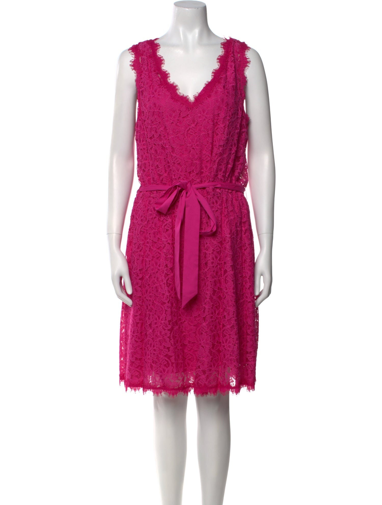Diane von Furstenberg V-Neck Knee-Length Dress