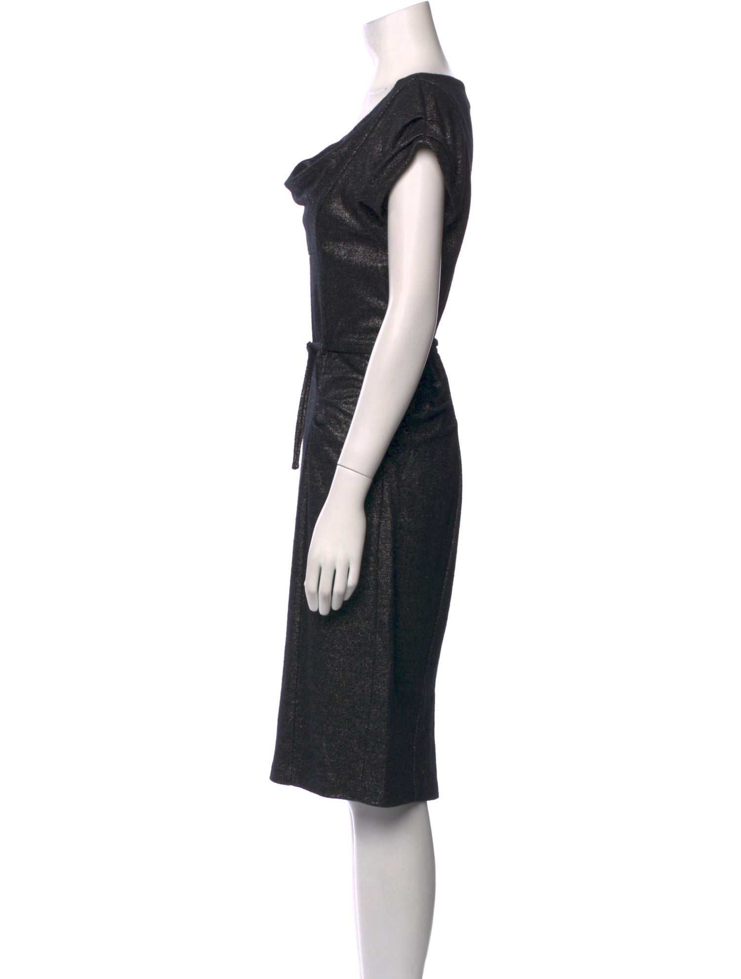 Diane von Furstenberg Cowl Neck Midi Length Dress