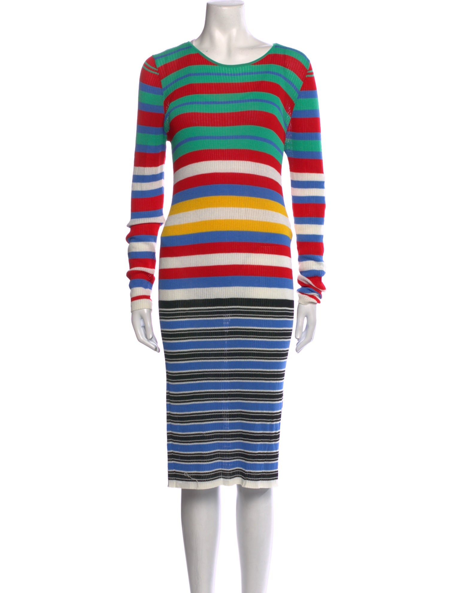 Diane von Furstenberg Striped Midi Length Dress w/ Tags