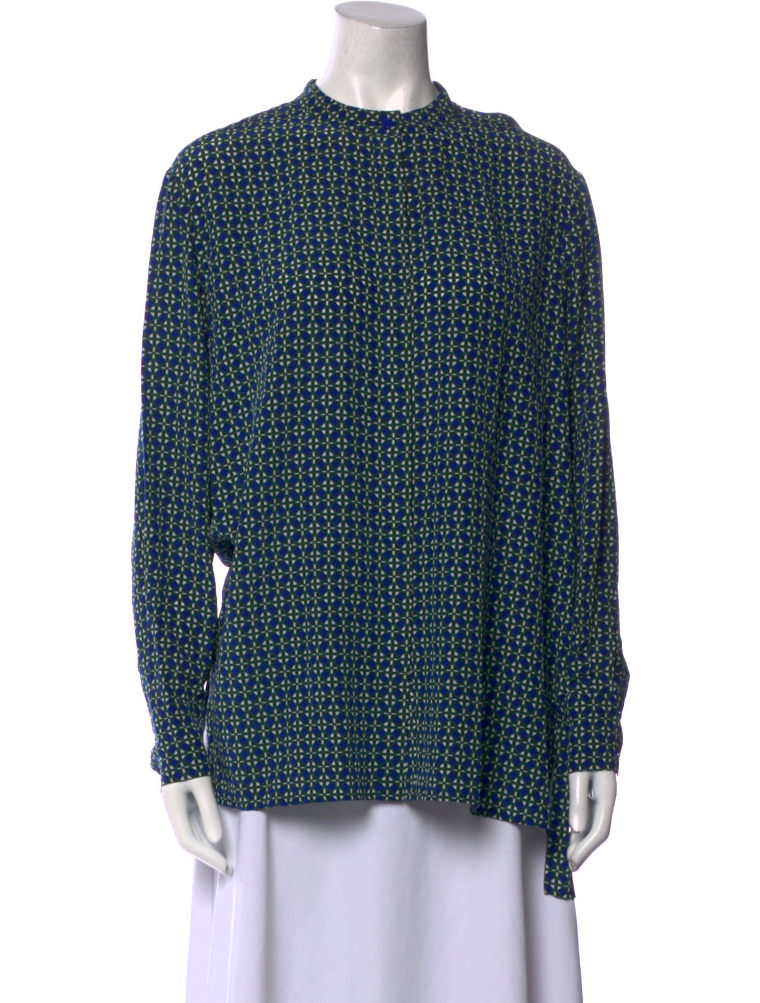 Diane von Furstenberg Silk Printed Blouse