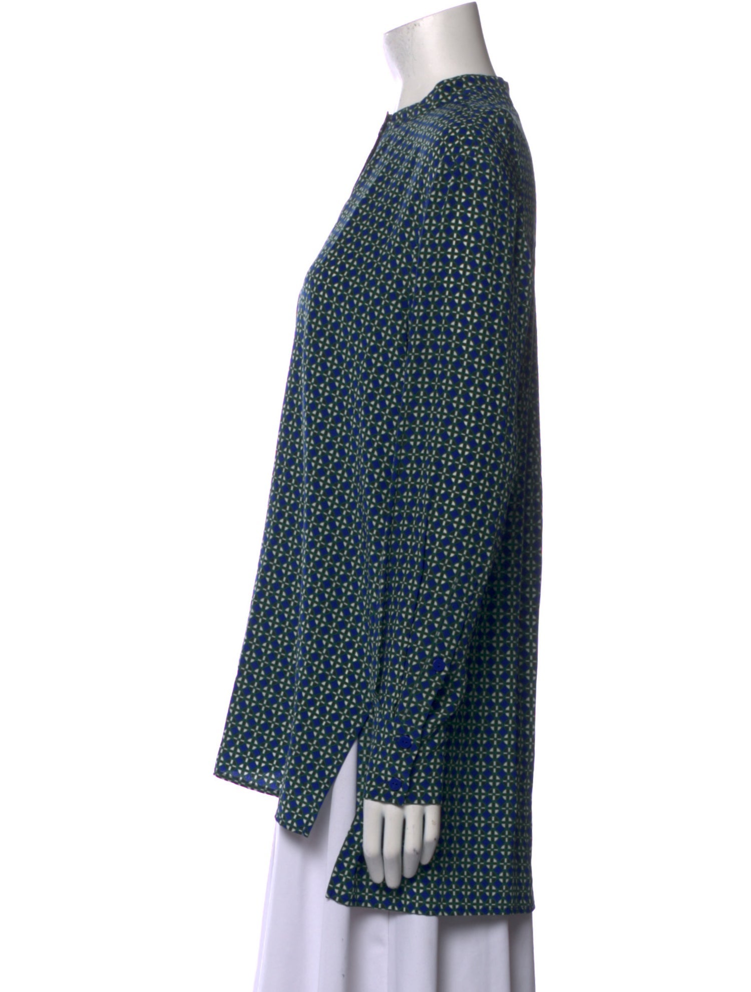 Diane von Furstenberg Silk Printed Blouse