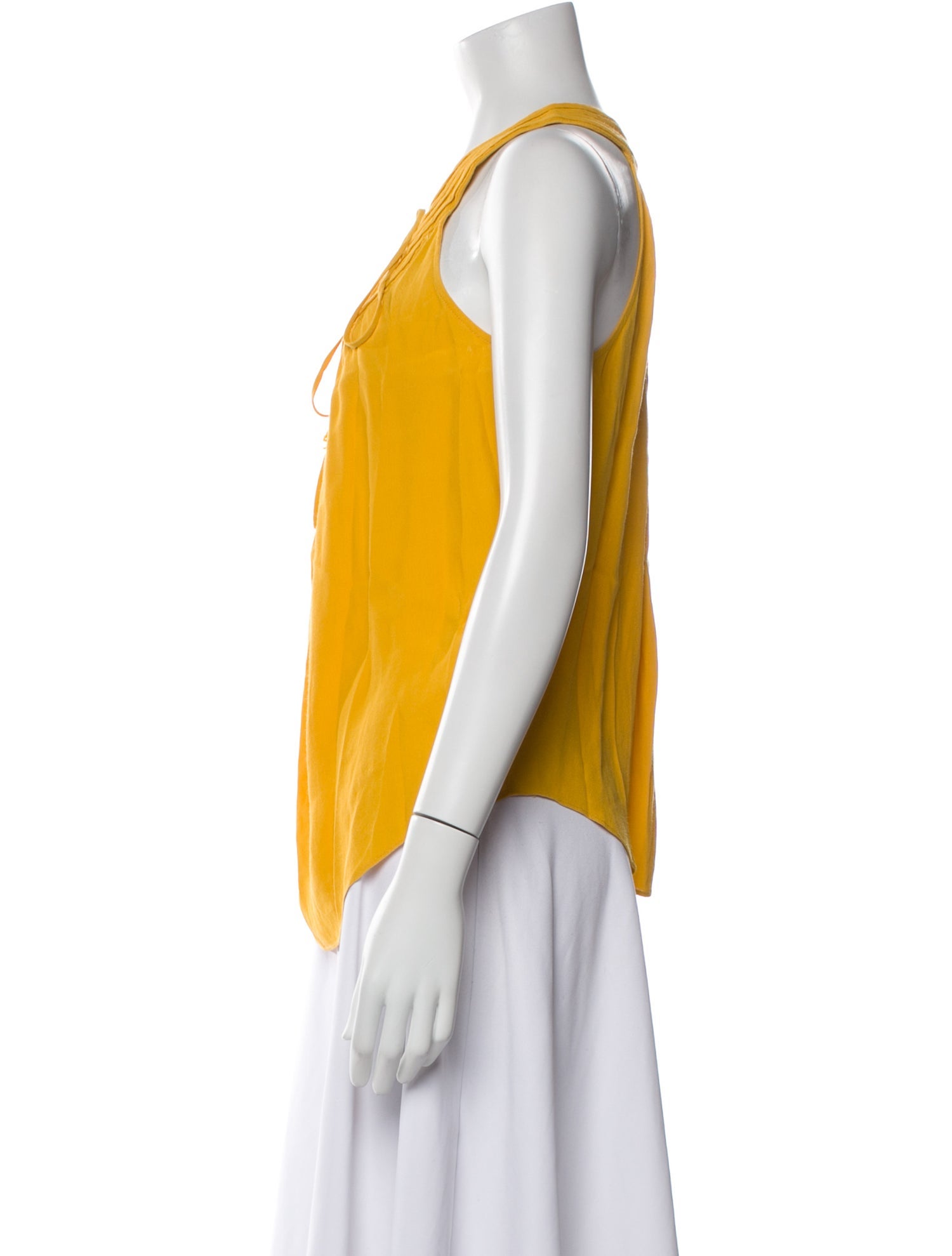 Diane von Furstenberg V-Neck Sleeveless Blouse