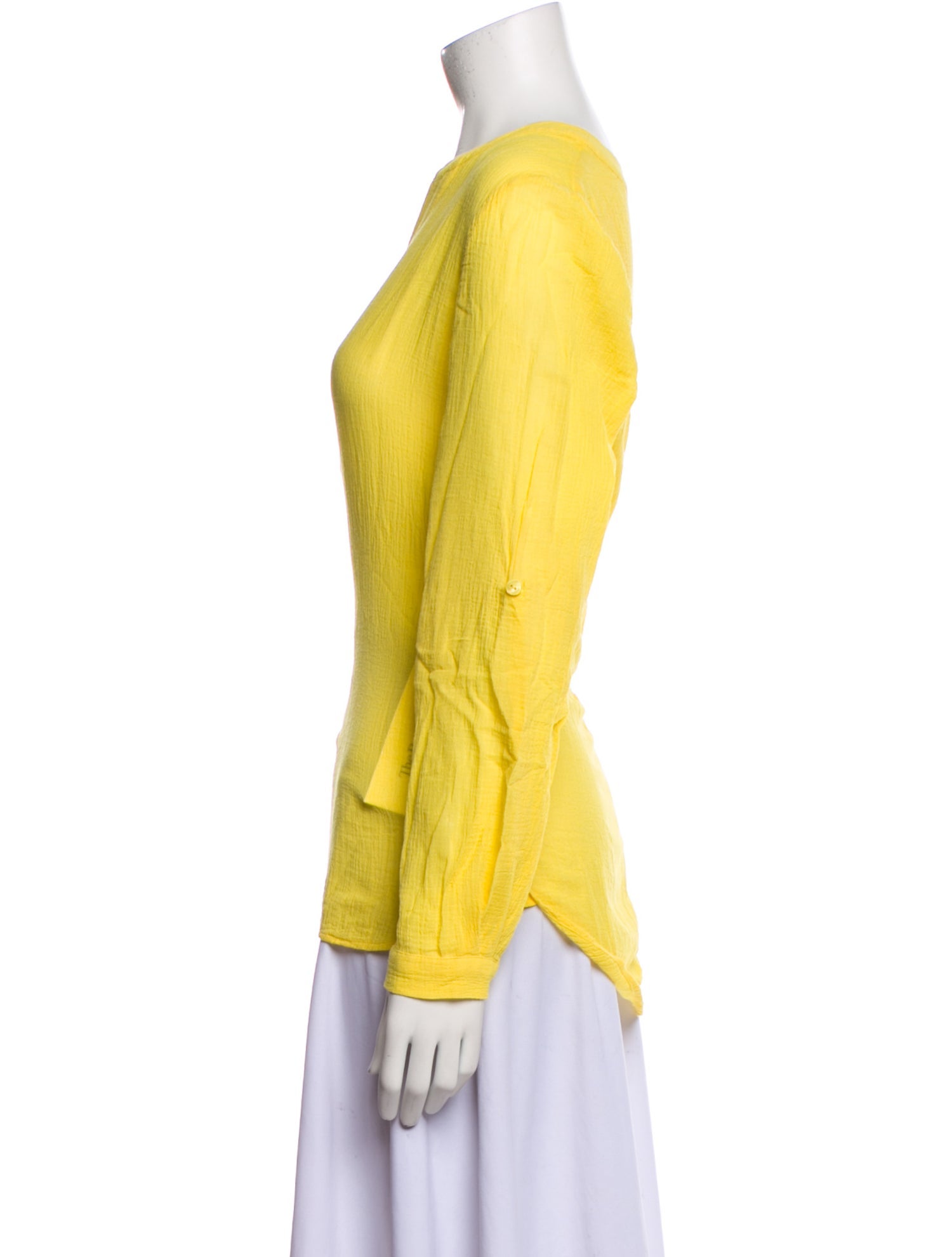 Diane von Furstenberg V-Neck Long Sleeve Blouse