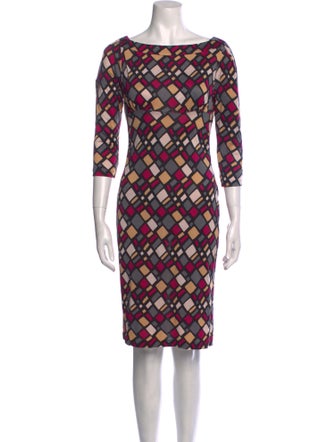 Diane von Furstenberg Silk Knee-Length Dress