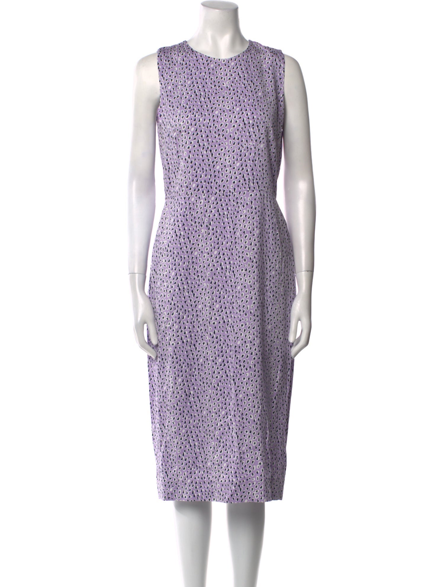 Diane von Furstenberg Crew Neck Midi Length Dress