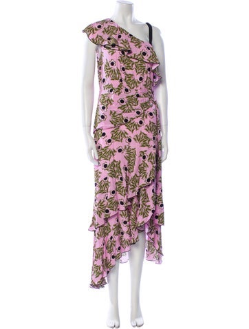 Diane von Furstenberg Dresses Floral Print Long Dress M