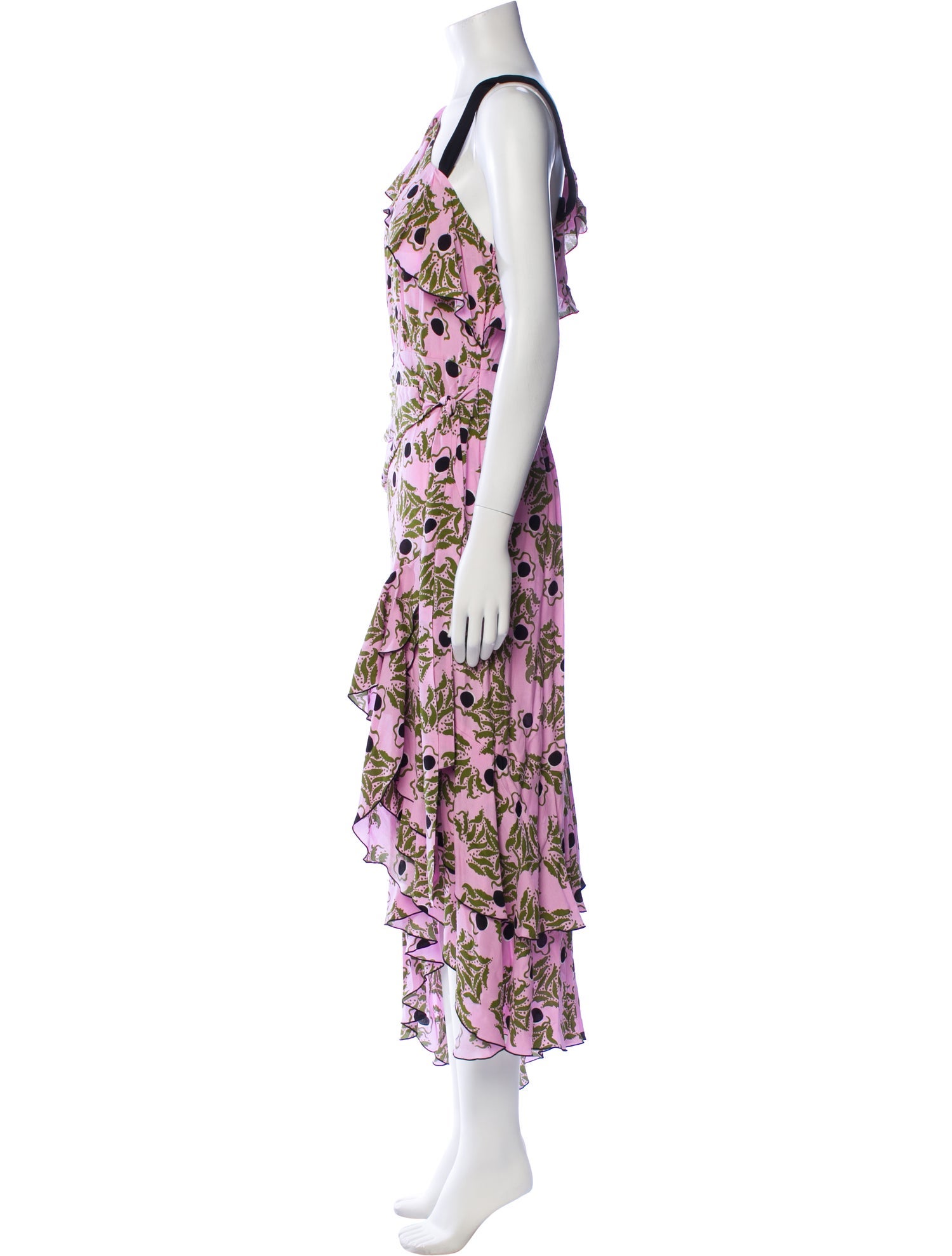 Diane von Furstenberg Floral Print Long Dress