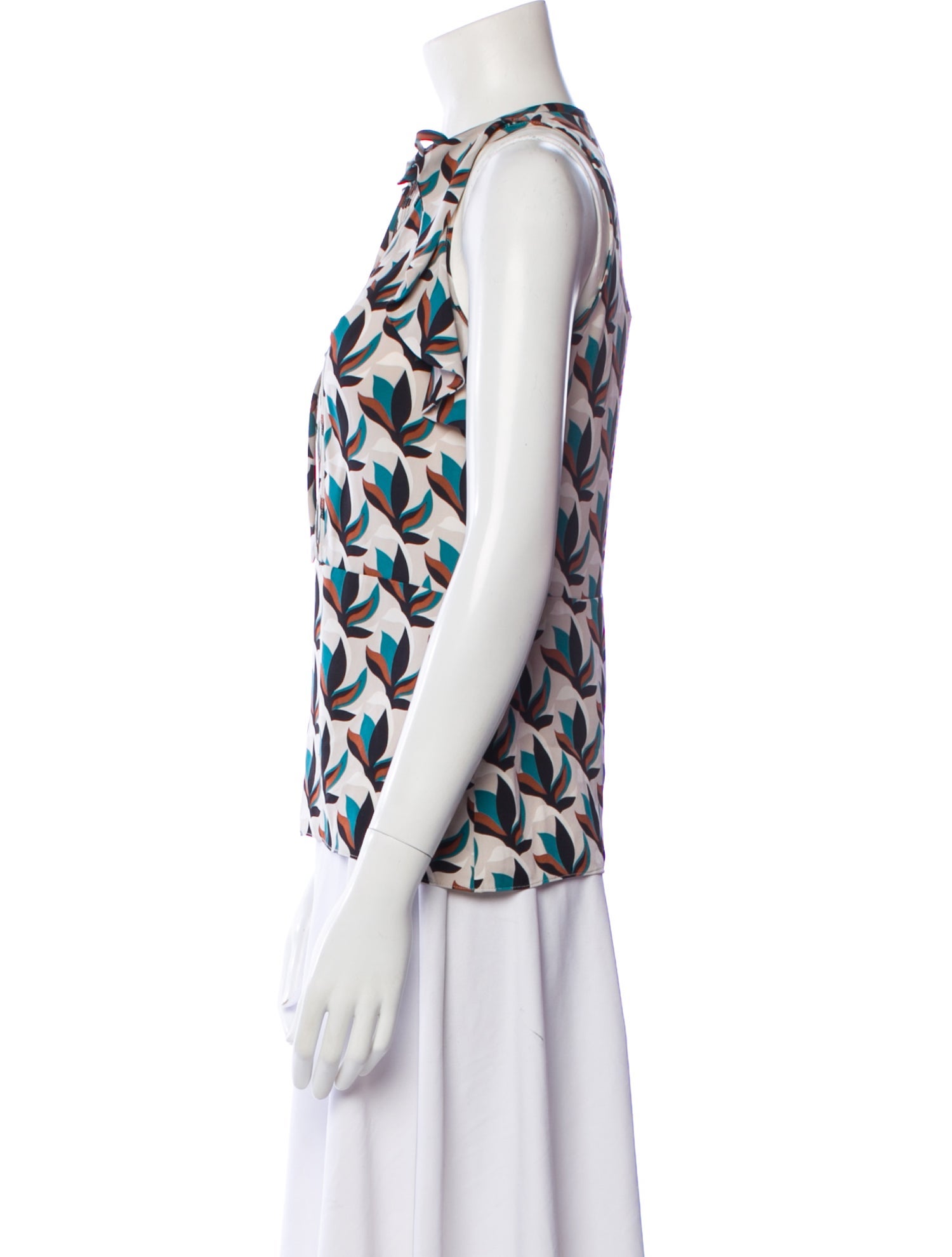 Diane von Furstenberg Silk Printed Blouse
